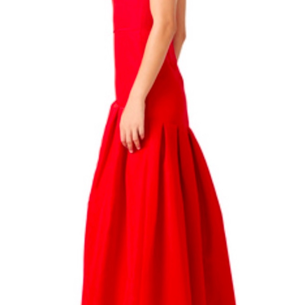 Red Halter High Low Dress jill Stuart gown - Picture 3 of 7
